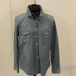 J Crew  Denim Button Down Shirt